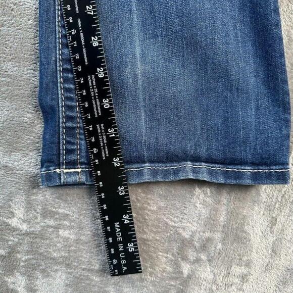 Miss Me Jeans Womens 27 Exposed Button Fly Thick Stitched Western Cowgirl Boot - Picture 13 of 15